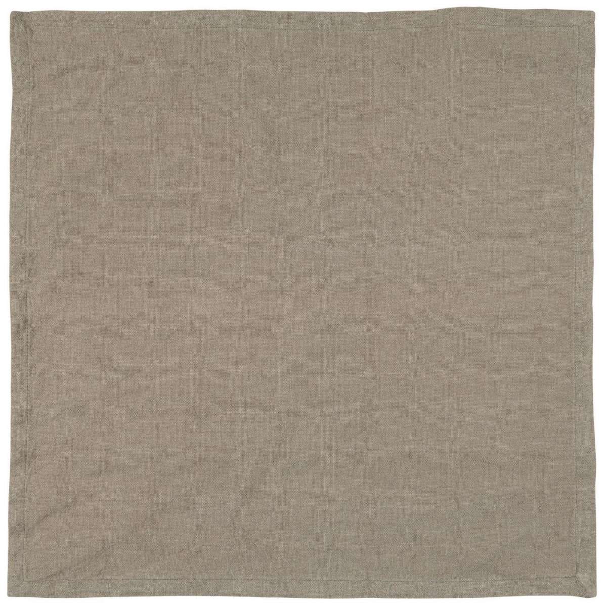 IB Laursen Serviette Freja Soil BW Leinen 40x40