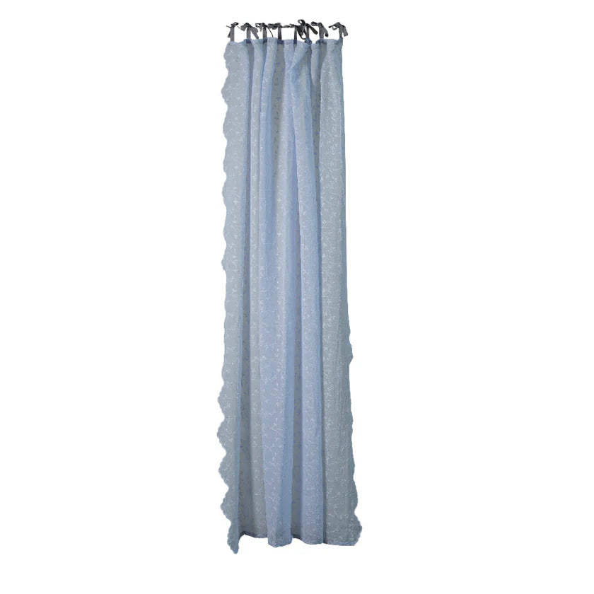 Lene Bjerre Gardine Eloise Hellblau 250 x 140 cm Stickerei