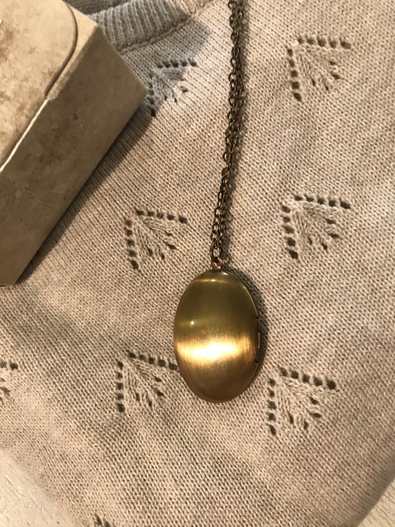 Jeanne d Arc Living Kette Antikgold Medallion 90 cm