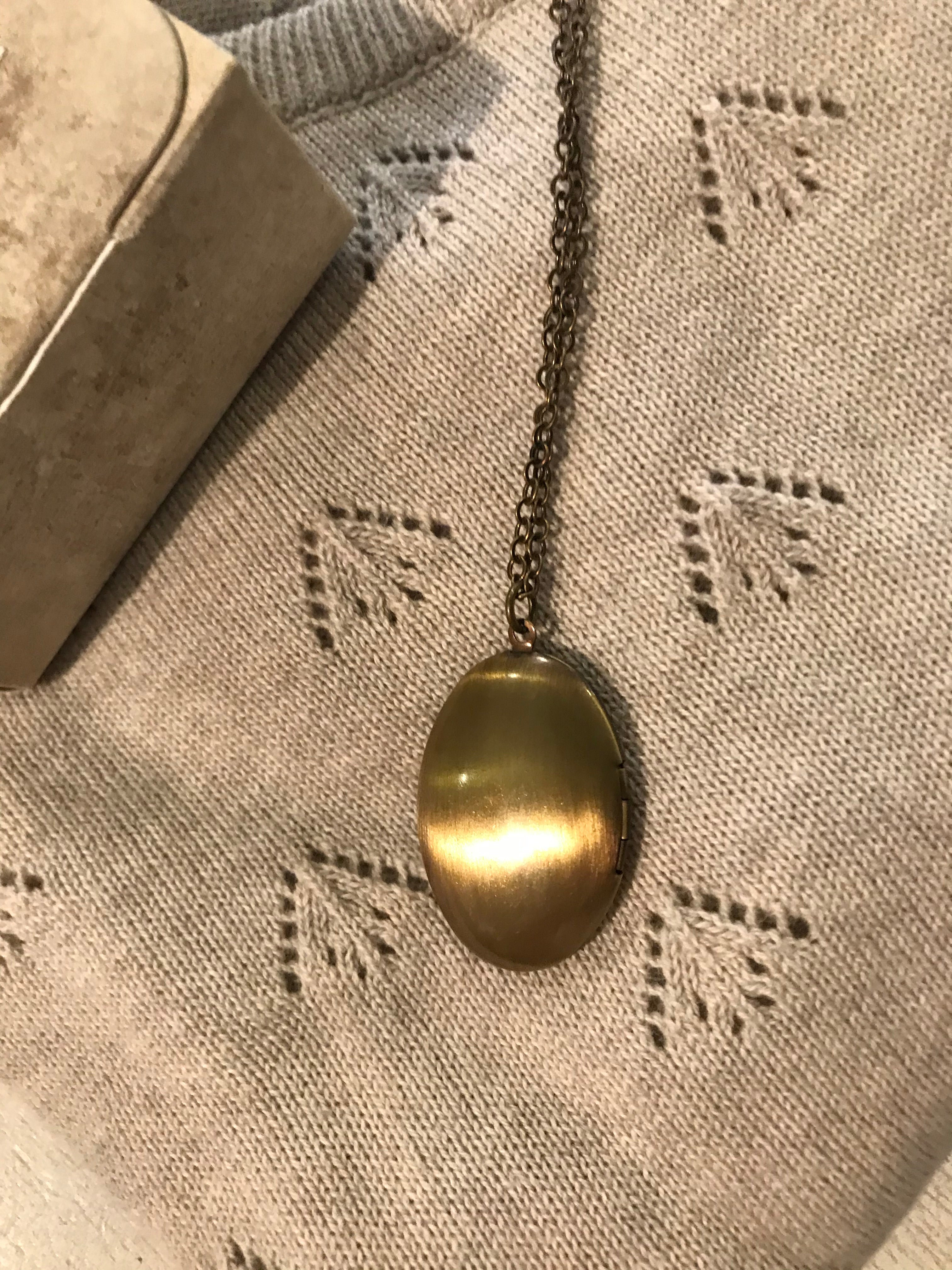 Jeanne d Arc Living Kette Antikgold Medallion 90 cm