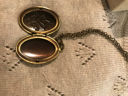 Jeanne d Arc Living Kette Antikgold Medallion 90 cm