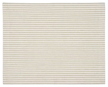 IB Laursen Tischset Setzgedeck 45x 35 cm Streifen Natur Baumwolle