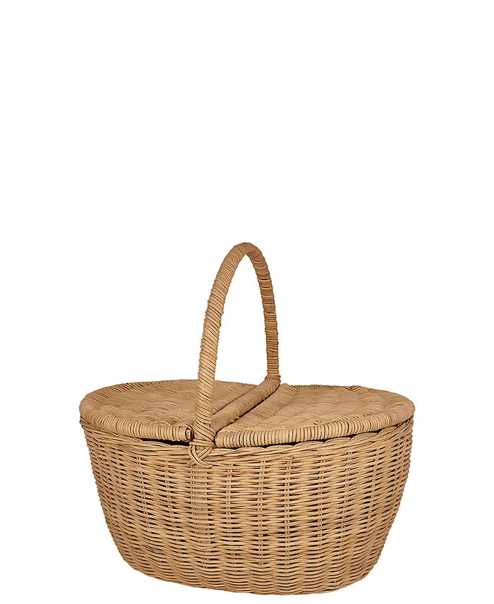 GreenGate Picknickkorb Korb Picknick Natur Rattan