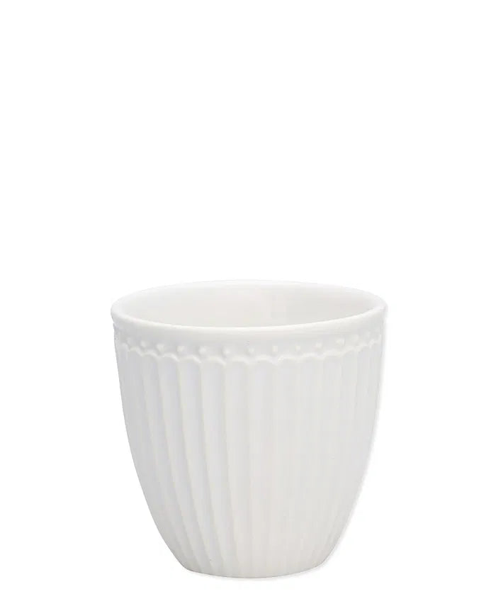 GreenGate Alice Becher Kaffeebecher Mini Latte Weiß 7 cm