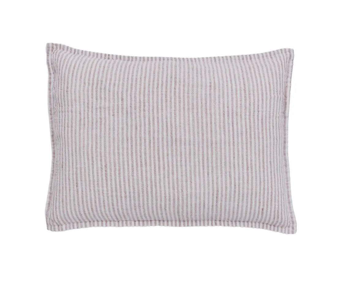 Lene Bjerre Fiona Kissen Streifen 40 x 60 cm Leinen Altrosa