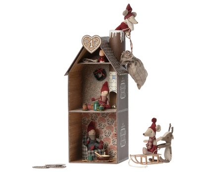 Maileg Maus Weihnachten Lebkuchenhaus Höhe 45 cm