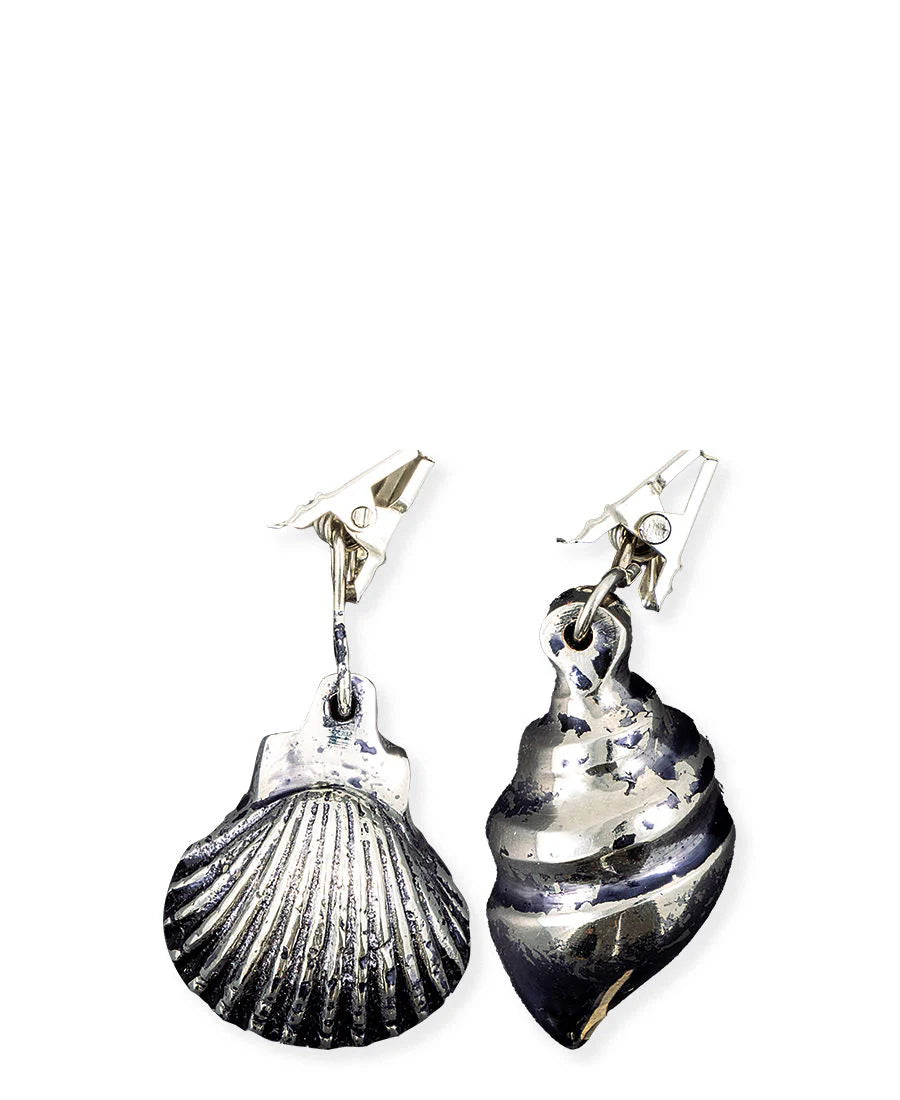 GreenGate Tischdeckenhalter Beschwerer Antiksilber 7,5 cm 4 er Set