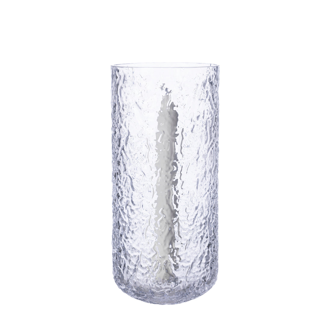 Ernst Kerzenhalter Windlicht Glas gemustert H 25 cm