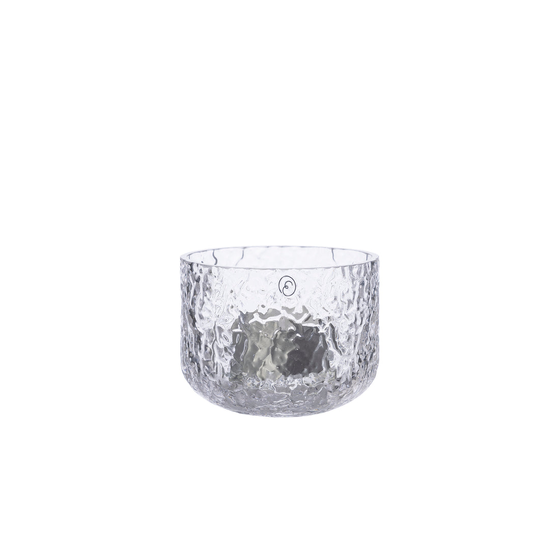 ErnstKerzenhalter Windlicht Teelicht Glas gemustert H 6 cm