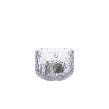 ErnstKerzenhalter Windlicht Teelicht Glas gemustert H 6 cm