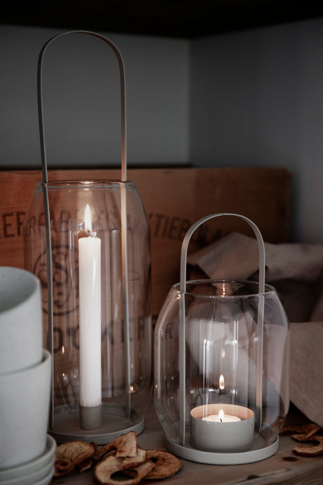 Ernst Laterne Windlicht schwarz H 22 cm Teelicht