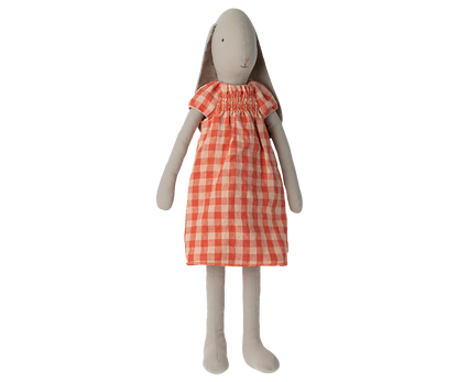 Maileg Hase Bunny Mädchen Size 5 Kleid Rot 64 cm