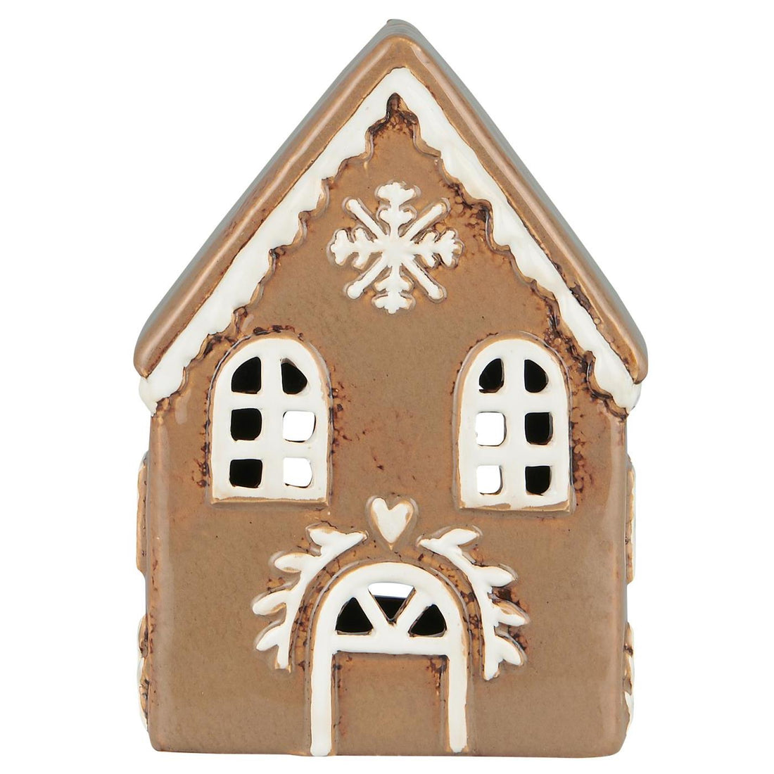 IB Laursen Haus Lichterhaus Stillenat Gingerbread Schneekristall 15,5 cm