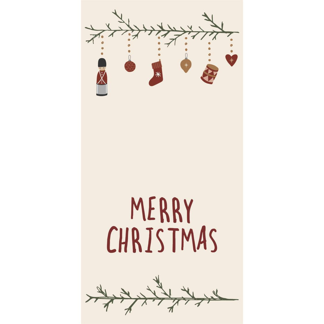 IB Laursen Servietten Weihnachten länglich Merry Christmas