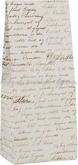 IB Laursen Buntfalttüte Schrift 22,5 cm Klein Geschenktüte