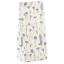 IB Laursen Buntfalttüte Kornblumen Blau Klein 22,5 cm Geschenktüte