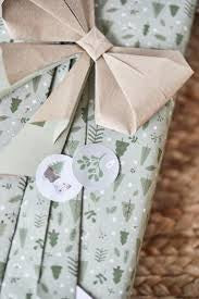 IB Laursen Papierrolle 5 Meter Winterwald Grün Rolle Geschenkpapier