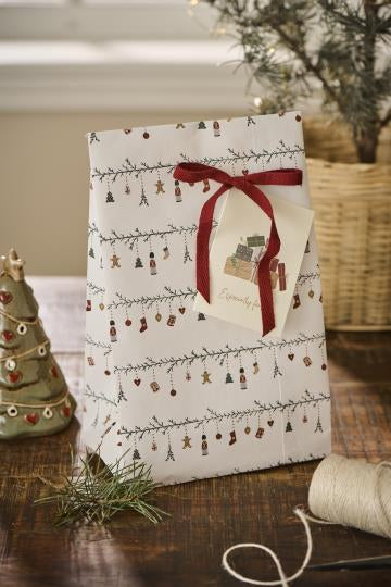 IB Laursen Buntfalttüte Weihnachten Groß 28,5 cm Geschenktüte