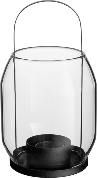 Ernst Laterne Windlicht schwarz H 22 cm Teelicht