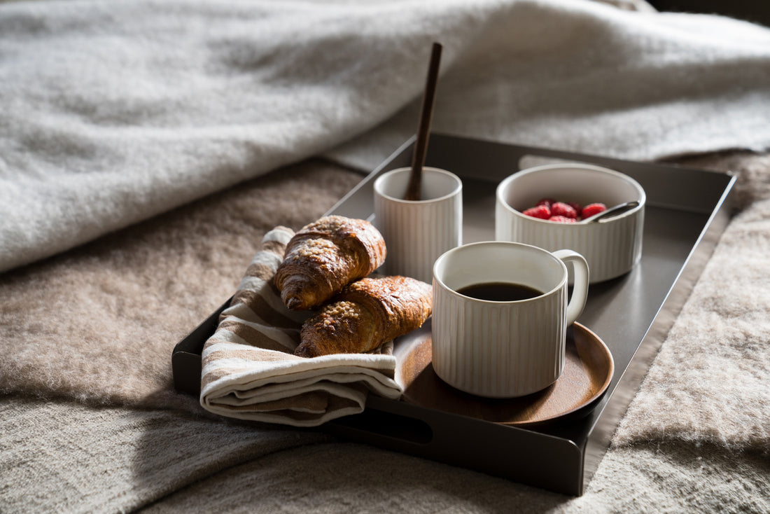 Ernst Papierservietten Streifen breit karamel 33x33 cm