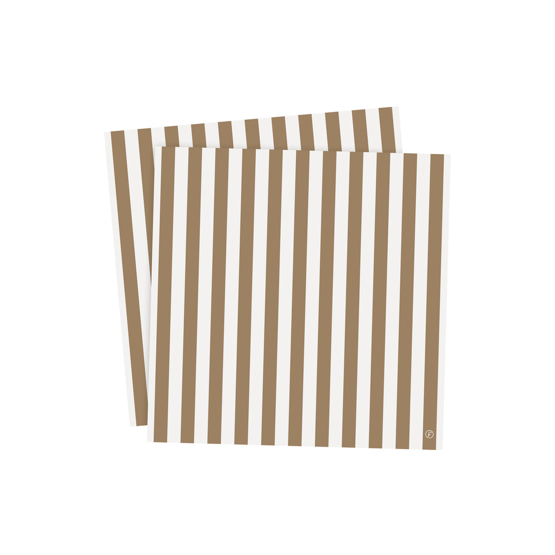 Ernst Papierservietten Streifen breit karamel 33x33 cm
