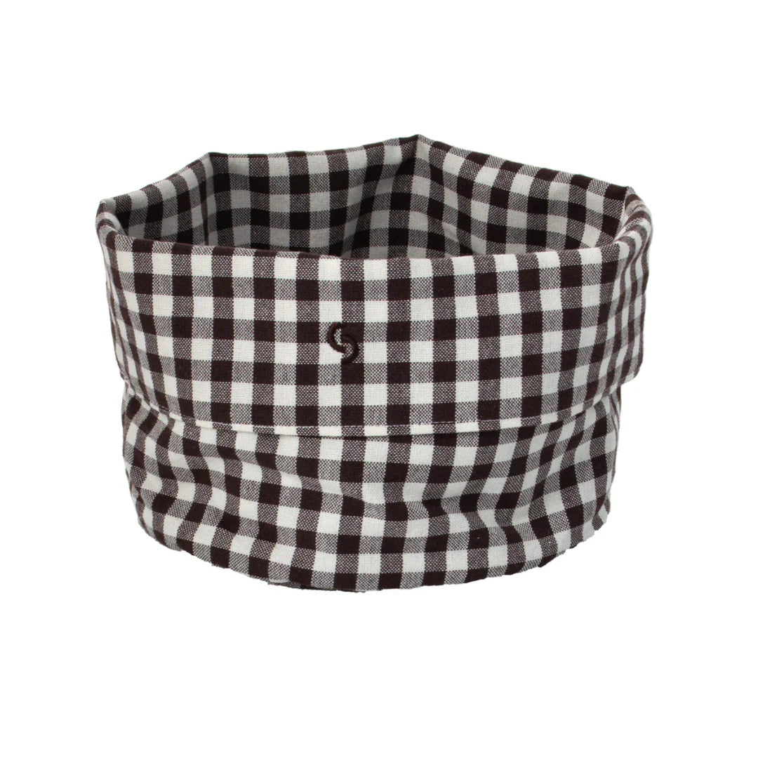 Storefactory Brotkorb Rutan braun kariert 20 cm