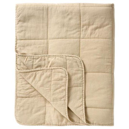 IB Laursen Quilt Plaid Vintage 240 x 240 fog natur hellbraun