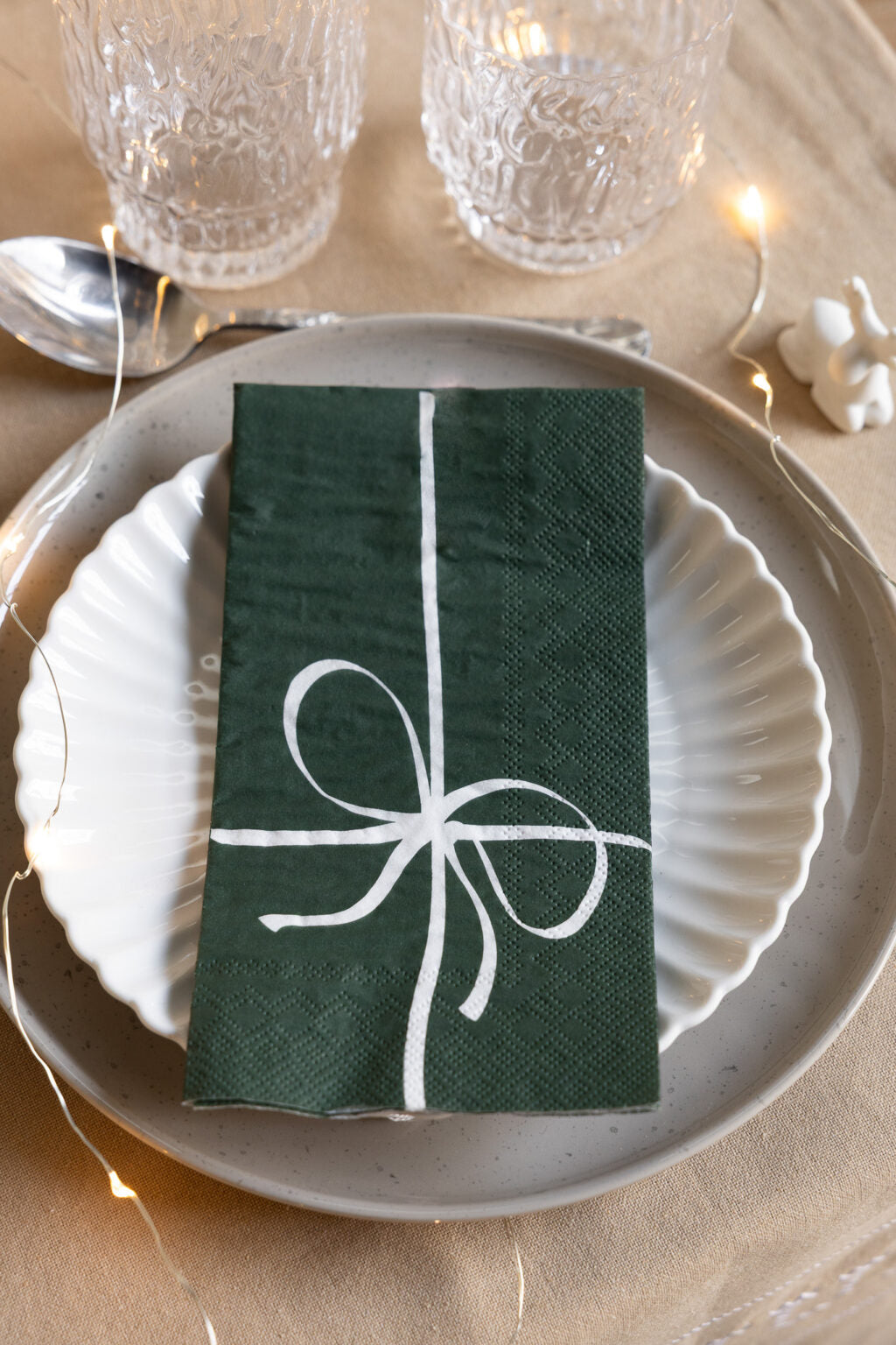 Storefactory Servietten Geschenk Paket grün Papier