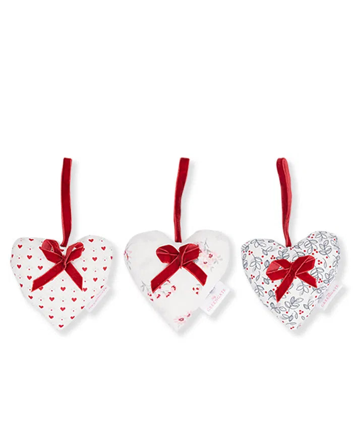 GreenGate 3 er Set Herz Abella Stoffherz Blumen Herzen
