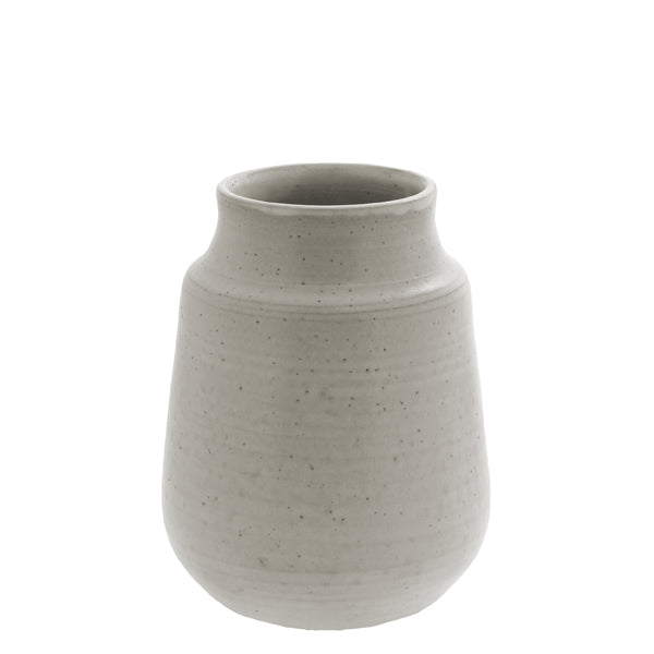 Storefactory Kippholmen Vase Keramik Grau 13 x 18 cm