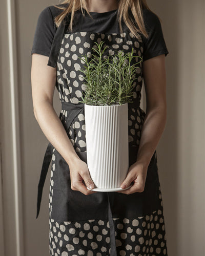 Storefactory Schürze schwarz grau 90 cm