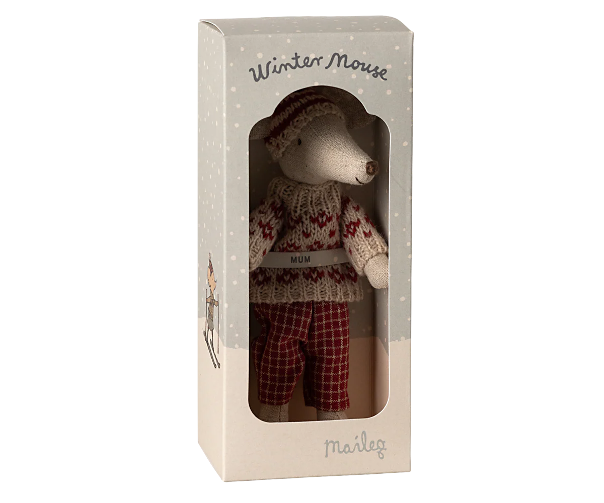 Maileg Maus Mama Skiset Winter 15 cm