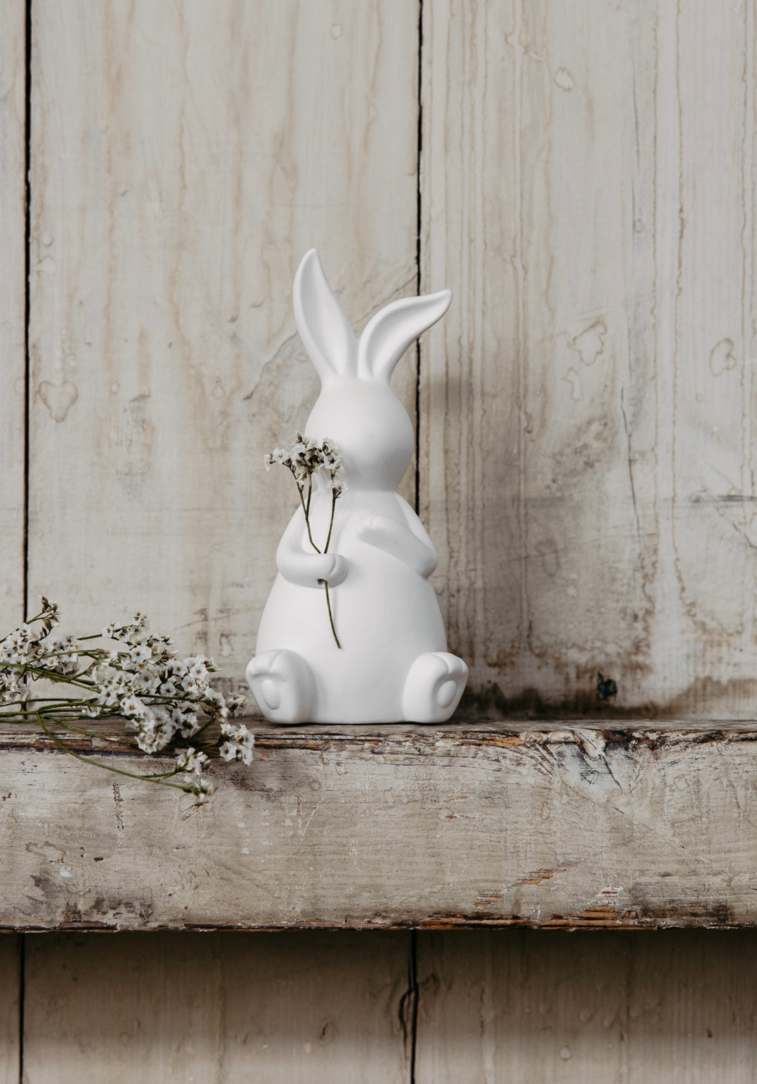 Storefactory Emilia Osterhase weiß matt 17 cm