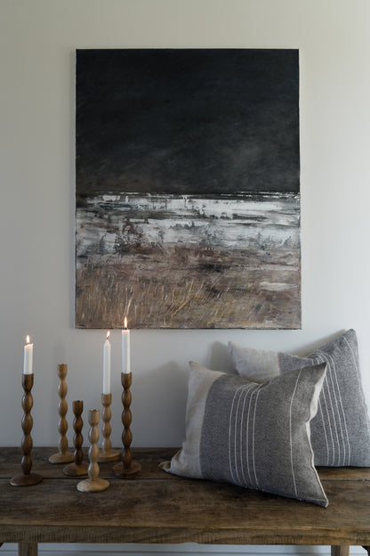 Ernst Kissenbezug 50x50 cm Streifen Leinen Baumwolle MIx