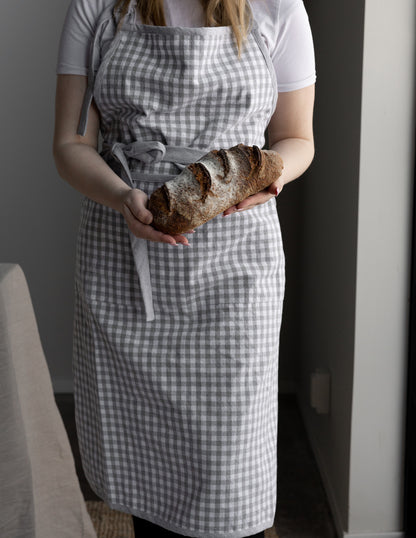 Storefactory Schürze Kochschürze Backen Rutan hellgrau