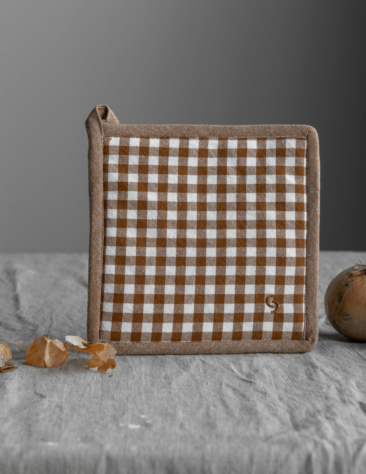 Storefactory Topflappen Rutan braun 20x20 cm