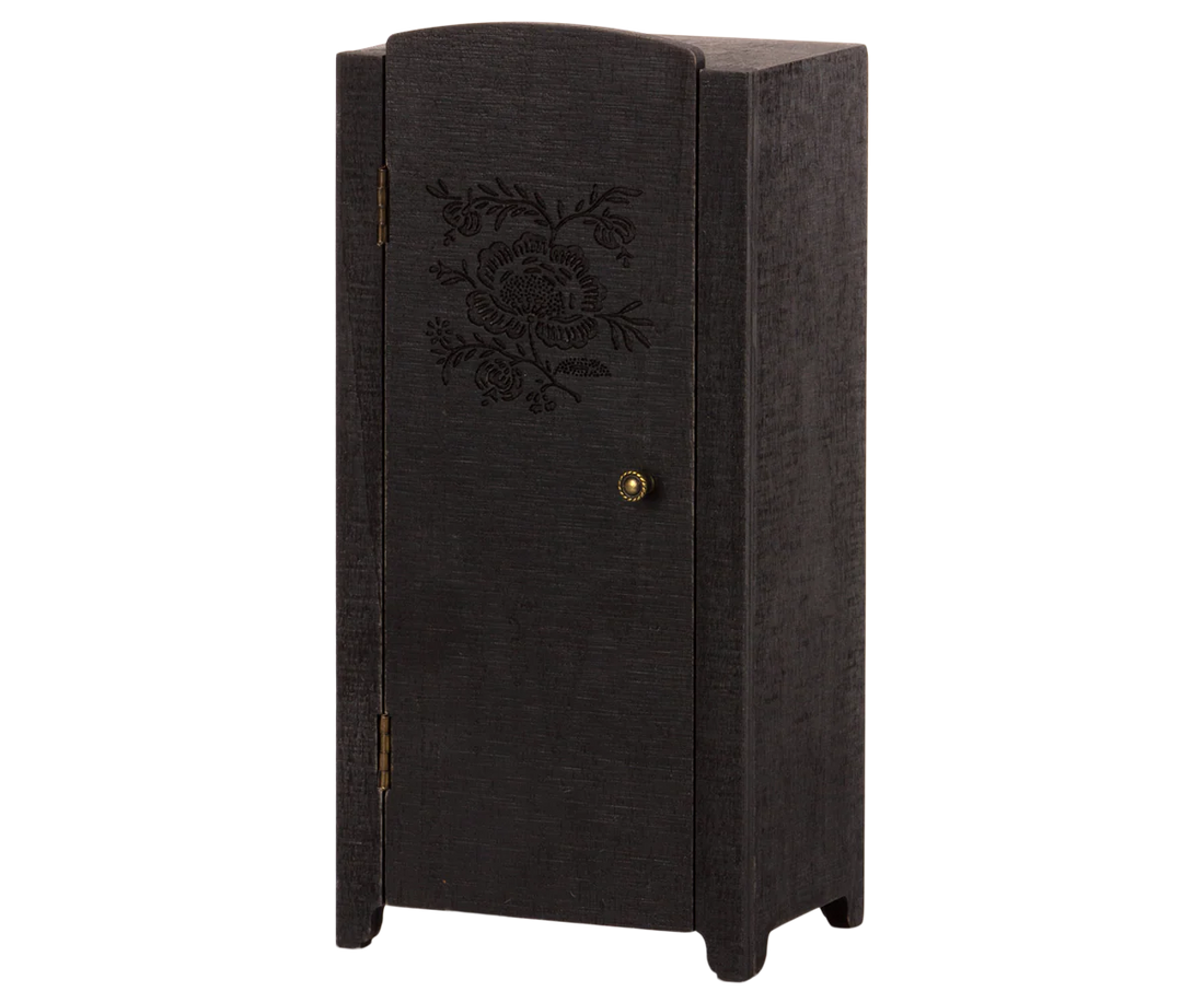 Maileg Kleiderschrank Miniatur schwarz Holz 23 cm