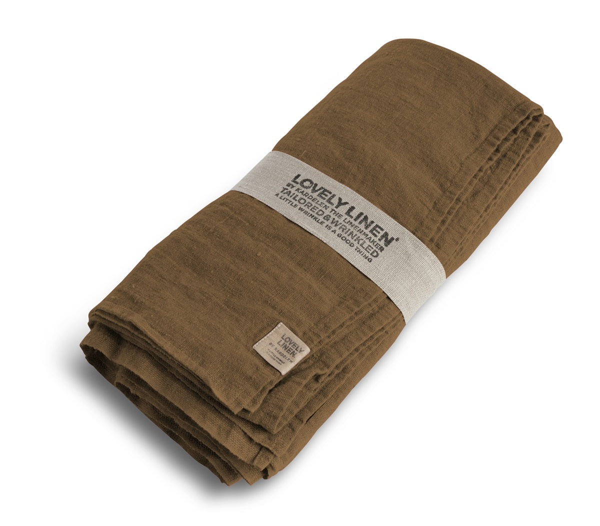 Lovely Linen Tischdecke almond braun 145 x 300 cm Leinen