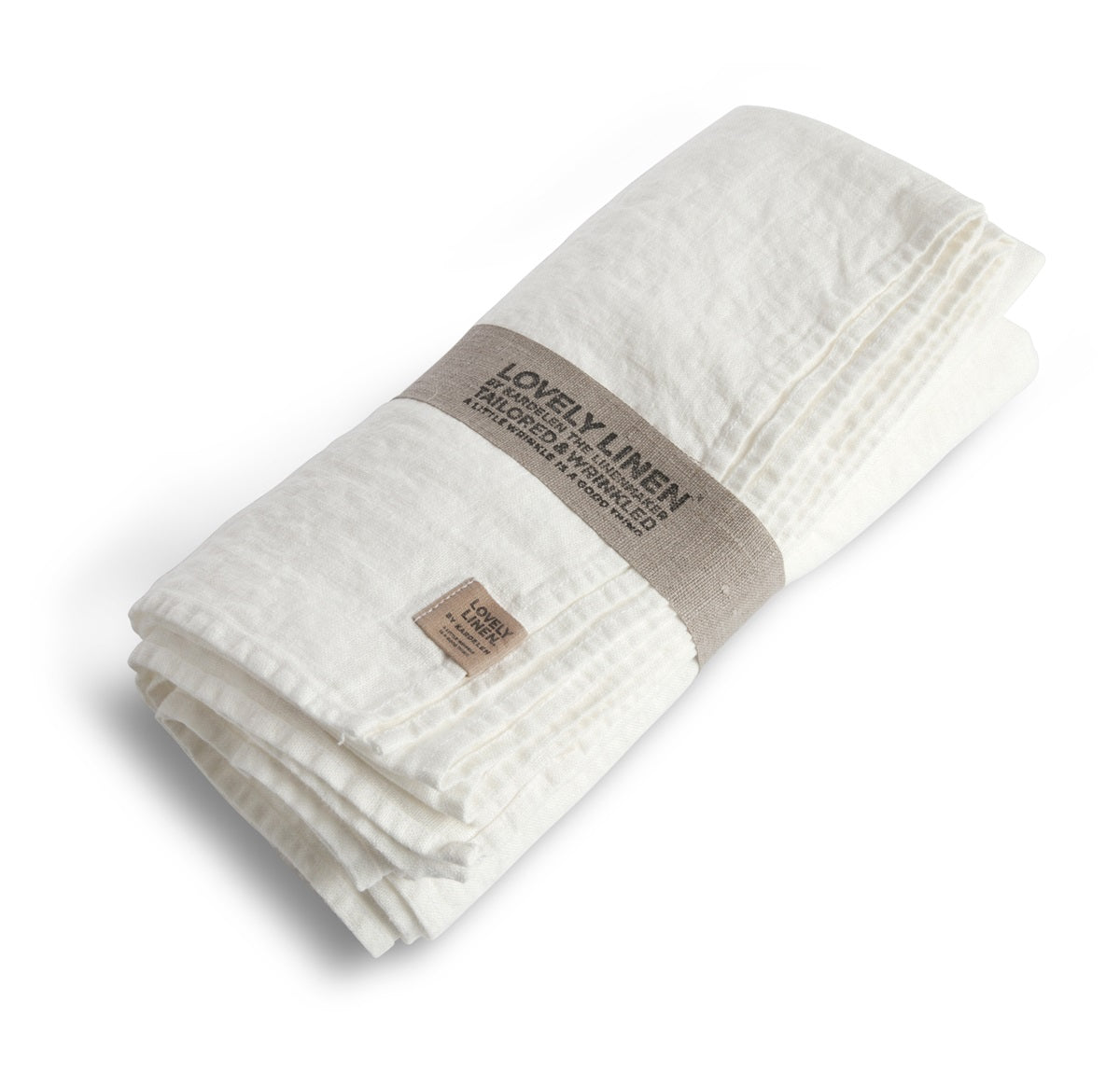 Lovely Linen Tischdecke Offwhite 145 x 300 cm Leinen