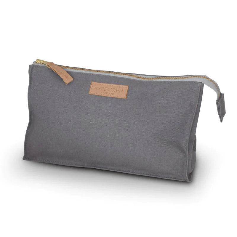 Aspegren Kosmetiktasche Bag Canvas 16 x 23 cm Grau