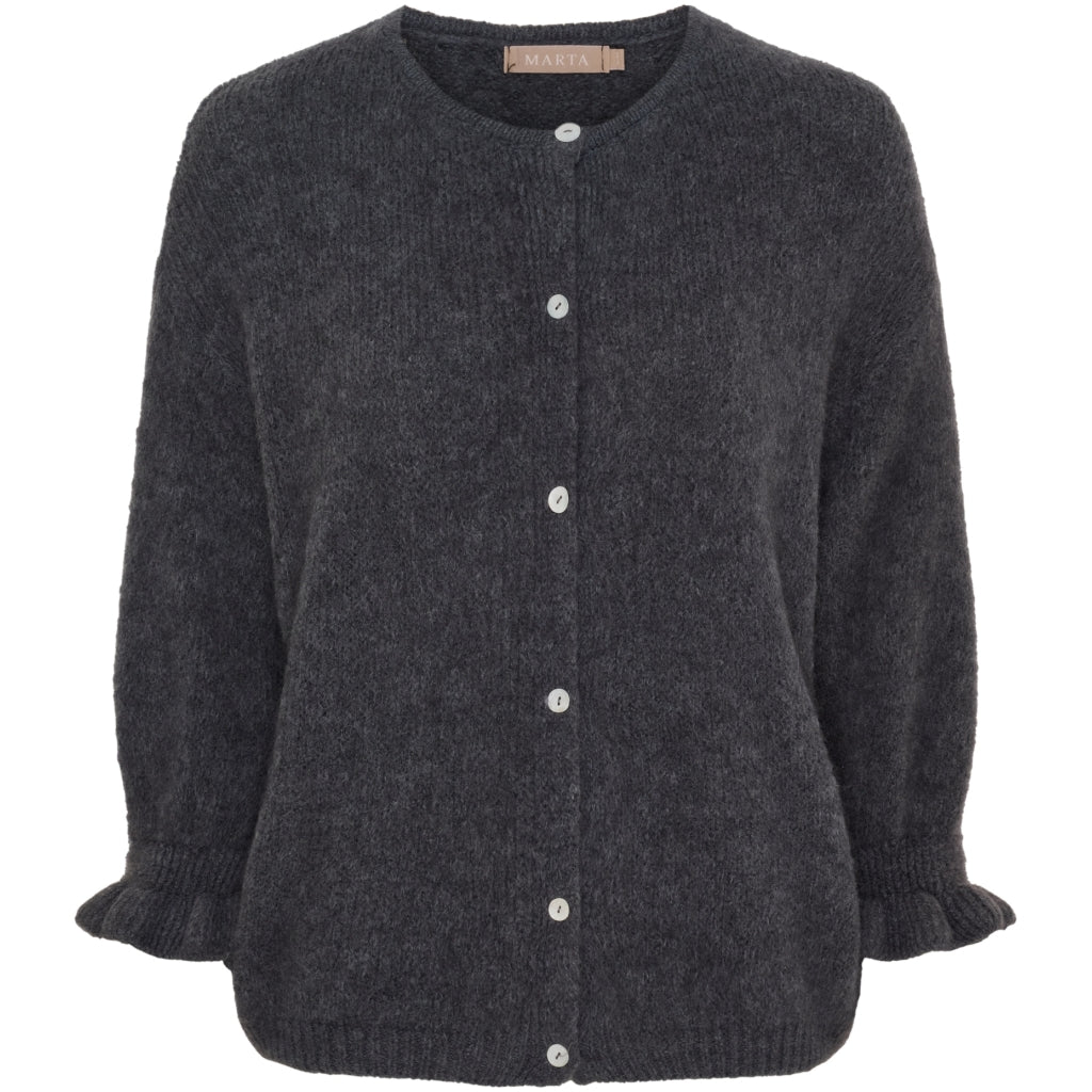 Marta du Chateau Strickjacke Grau Dunkelgrau L/XL