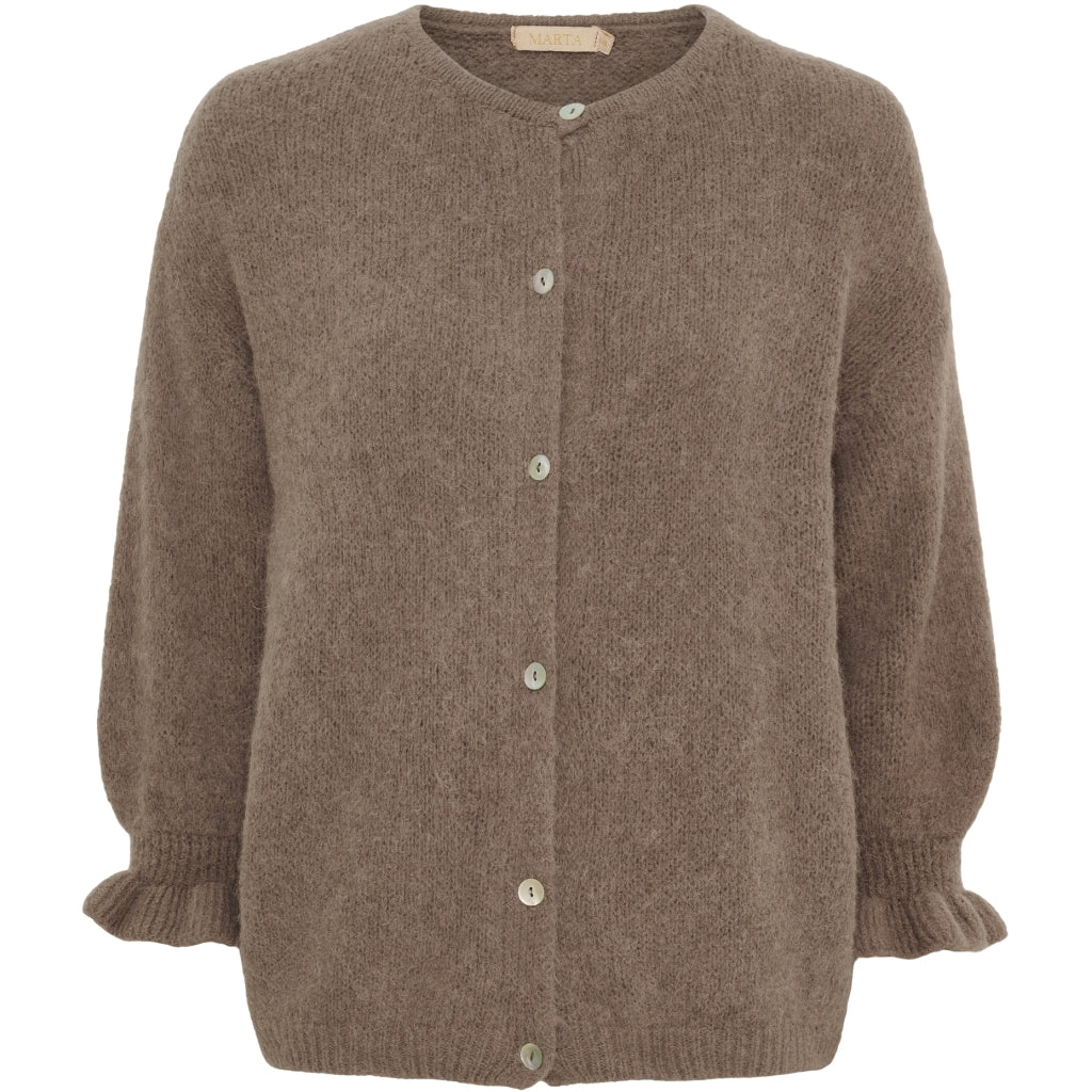 Marta du Chateau Strickjacken Fango Braun L/XL