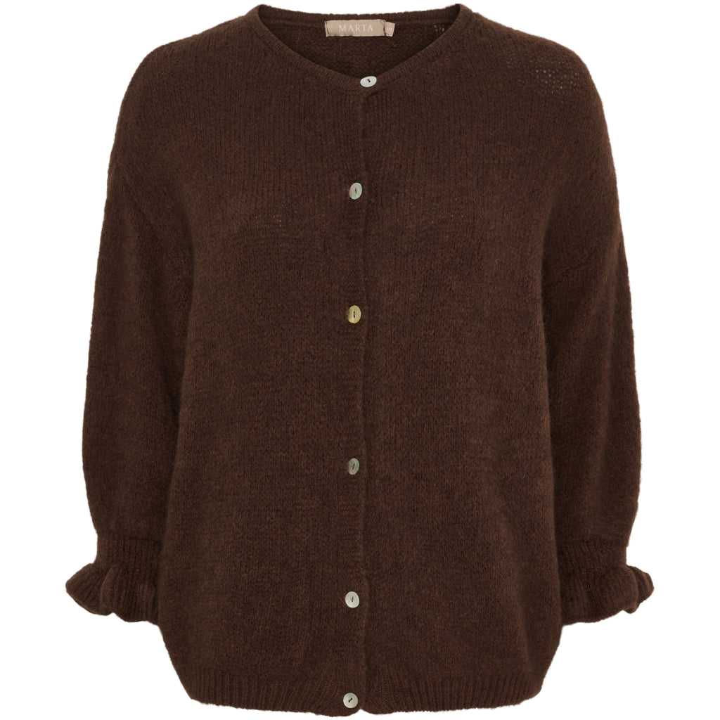 Marta du Chateau Strickjacke Choco Dunkelbraun L/XL