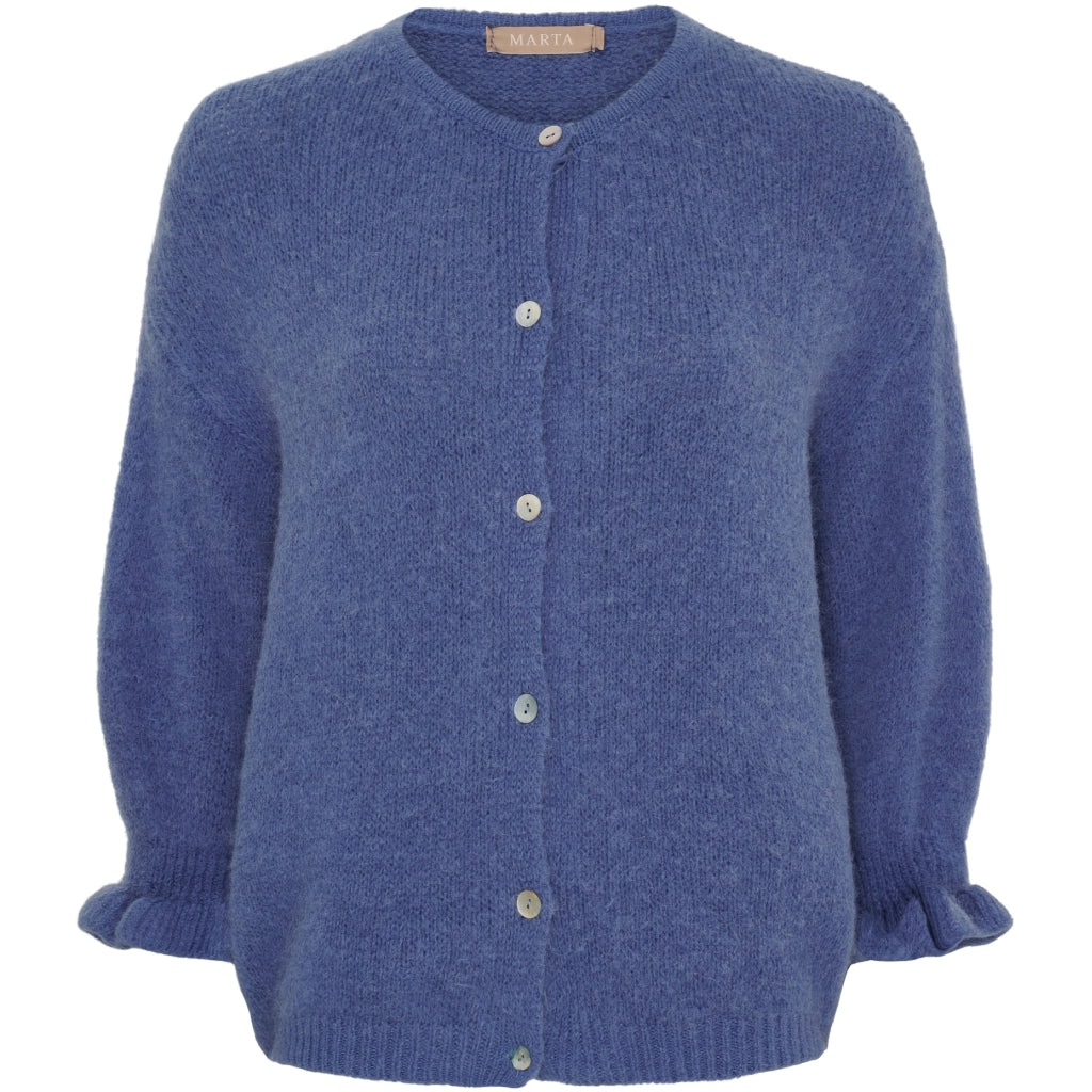 Marta du Chateau Strickjacke Jeans Blau L/XL