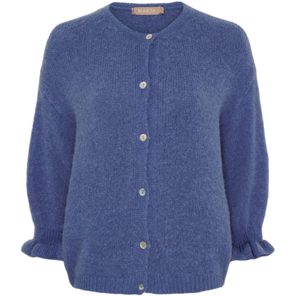 Marta du Chateau Strickjacke Jeans Blau L/XL