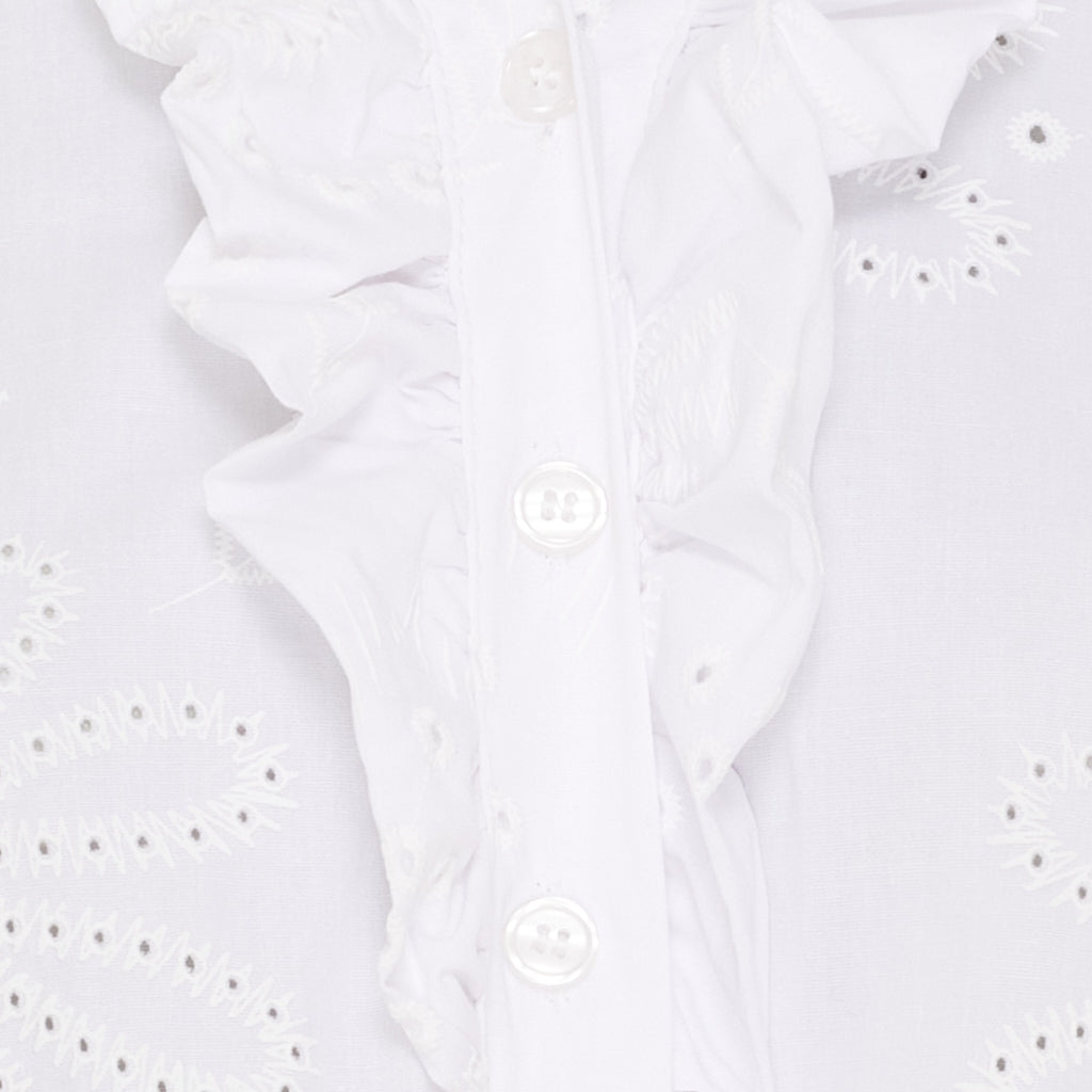 Marta du Chateau Bluse Stickerei Linda Weiß S/M