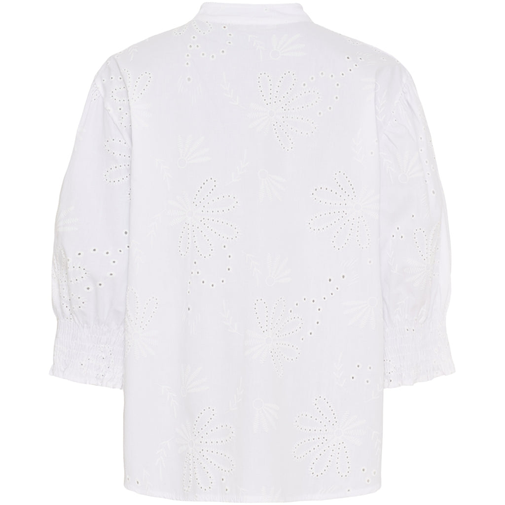 Marta du Chateau Bluse Stickerei Linda Weiß S/M