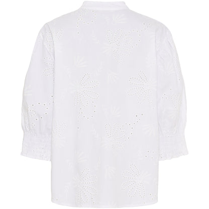 Marta du Chateau Bluse Stickerei Linda Weiß S/M
