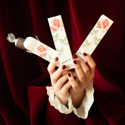 Pärlans Karamell Riegel 13 cm weiße Schokolade Himbeer Valentinstag