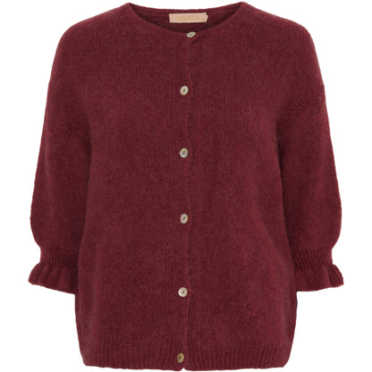 Marta du Chateau Strickjacke L/XL Bordeaux Weinrot